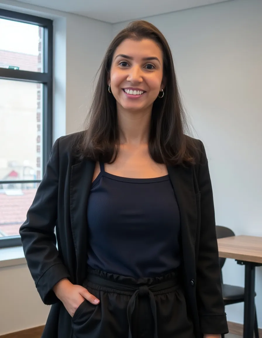 Caroline Szaz no escritório