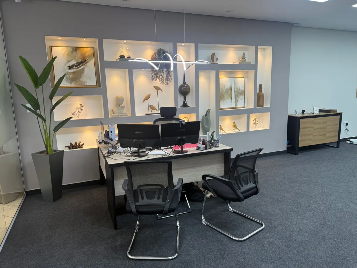 Sala de atendimento do escritório em Botucatu